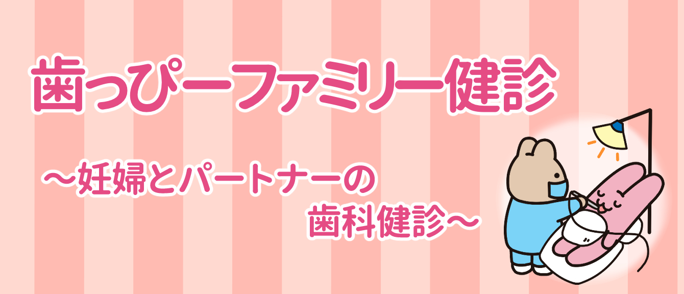 歯っぴーファミリー健診500円(妊婦、旦那様)